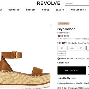 Glyn Sandals, See by Chloe, size 39, only worn one time